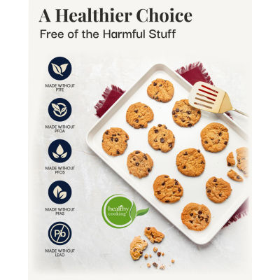 Gotham Steel Hammered Cream 15-pc. Non-Stick Ceramic Cookware and Bakeware Set