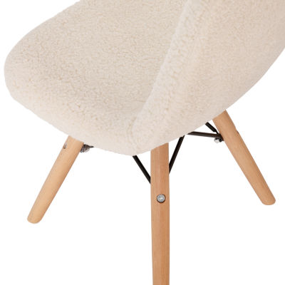 Zula Padded Sherpa Side Chair for Kids - Set of 2