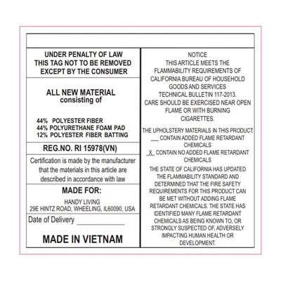 ProLounger Anna Traditional Roll-Arm Push Back Recliner in Distressed Faux Leather with Nailheads