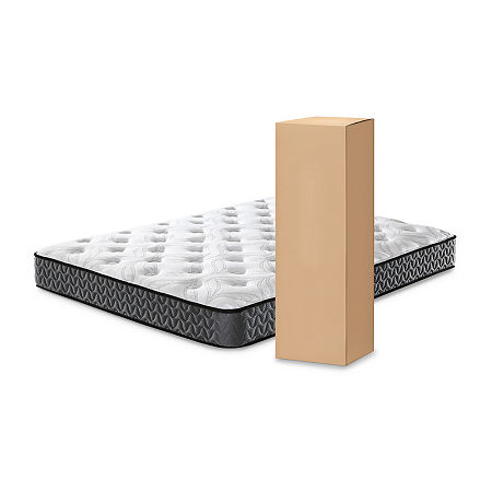 Signature Design by Ashley  Bonnell 8" Hybrid Mattress in a Box, Queen, White