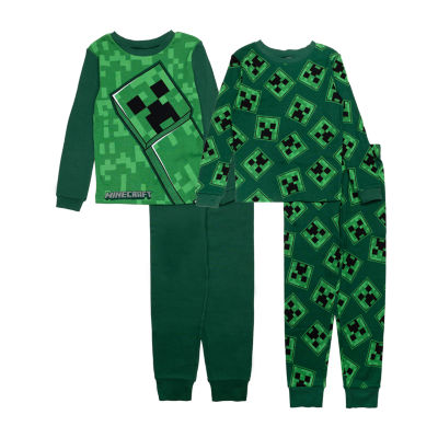 Little & Big Boys -pc. Minecraft Pajama Set