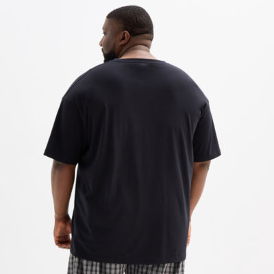 St. John's Bay Mens Crew Neck Short Sleeve Pajama Top