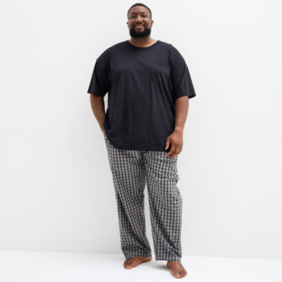 St. John's Bay Mens Crew Neck Short Sleeve Pajama Top