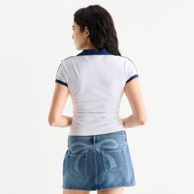 Forever 21 Womens Juniors Short Sleeve Polo Shirt
