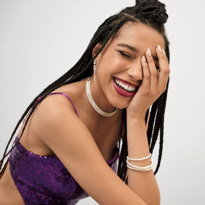 Monet Jewelry Timeless Silver Tone Womens Bangle Bracelet