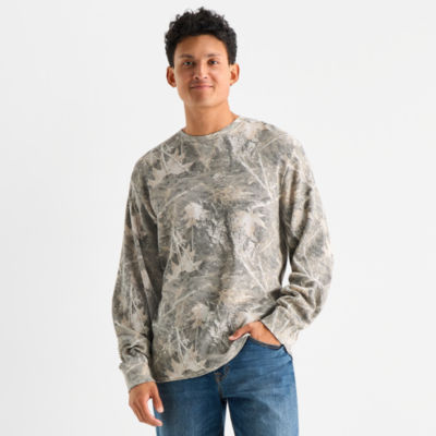 Arizona Mens Crew Neck Long Sleeve Regular Fit Thermal Top