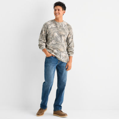 Arizona Mens Crew Neck Long Sleeve Regular Fit Thermal Top