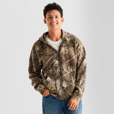 Arizona Mens Long Sleeve Super Soft Zipper Hoodie