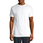 Stafford Super Soft Mens 4 Pack Short Sleeve Crew Neck T-Shirt, Color: White  - JCPenney