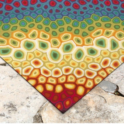 Liora Manne Visions Iv Pop Swirl Abstract Indoor Outdoor Rectangular Accent Rug