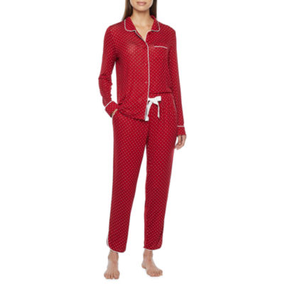 Ambrielle Womens Long Sleeve 2-pc. Pant Pajama Set