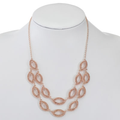 Monet Jewelry Layered Womens 10 Inch Collar Necklace