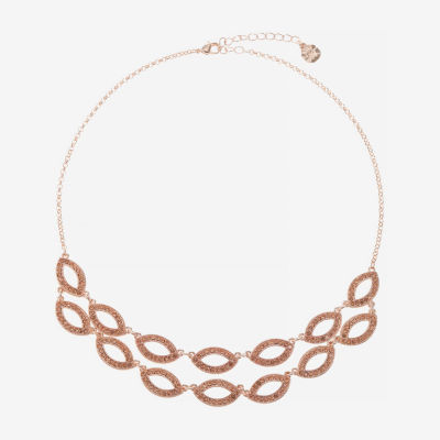 Monet Jewelry Layered Womens 10 Inch Collar Necklace