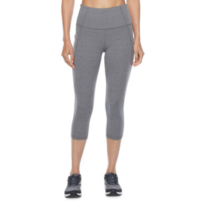 Xersion Mid Rise Workout Capris, Color Black Sd JCPenney