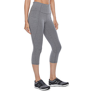 Xersion EverUltra High Rise Workout Capris, Color: Black Sd - JCPenney