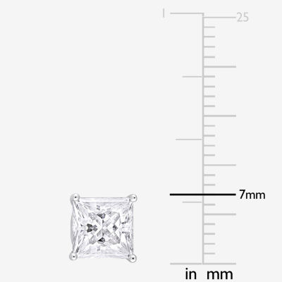 6 CT. T.W. Lab Created White Moissanite Sterling Silver 9mm Stud Earrings