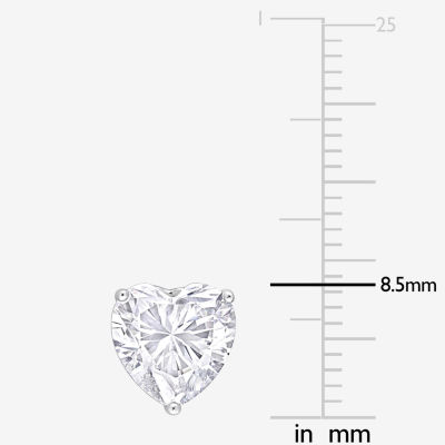 4 CT. T.W. Lab Created White Moissanite Sterling Silver 8.5mm Stud Earrings