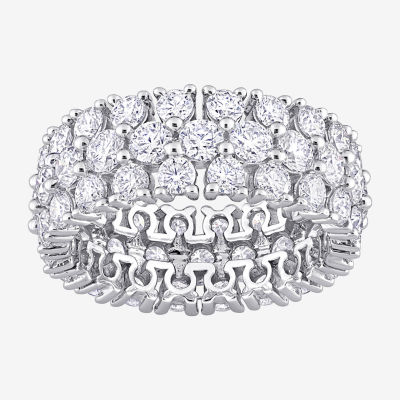 8MM Lab Created White Moissanite Sterling Silver Anniversary Eternity Band JCPenney
