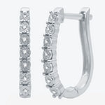 LIMITED TIME SPECIAL! 1/10 CT. T.W. Diamond Hoop and Stud Earring Set in Sterling Silver