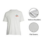 Arizona Mens Crew Neck Short Sleeve Easy-on + Easy-off Sensory Friendly Adaptive Regular Fit Graphic T-Shirt