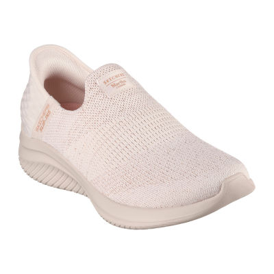 Skechers Womens Hands Free SlipIns Ultra Flex 3.0 Martha Stewart SlipOn Shoe, Color Natural