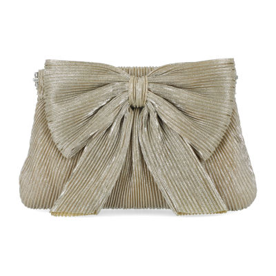 Gunne Sax by Jessica McClintock Vivienne Pleated Metallic Evening Bag