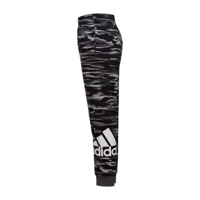 adidas Toddler Boys Mid Rise Cuffed Jogger Pant