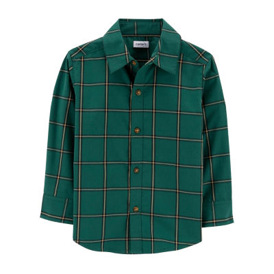 Carter's Toddler Boys Long Sleeve ButtonDown Shirt JCPenney
