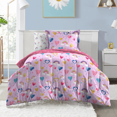 Dream Factory Balloon Hearts 5 pc. Lightweight Comforter Set MainPlace Mall