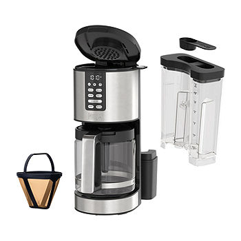 Ninja 5-Cup Black/Stainless Steel Programmable Coffee Maker in the Coffee  Makers department at