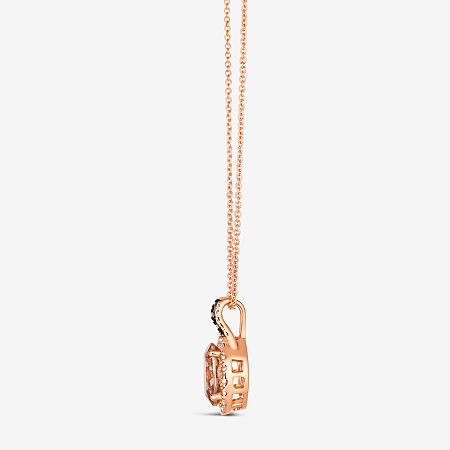 Le Vian Pendant Featuring 1 1/3 CT. Peach Morganite 1/20 CT. Chocolate Diamonds 1/4 CT. Nude Diamonds Set In 14K Strawberry Gold, One Size