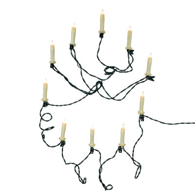 Kurt Adler Ul 10-Light White Clip-On Extended Indoor String Lights