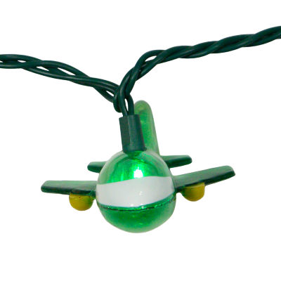 Kurt Adler Ul 10-Light Airplane String Lights