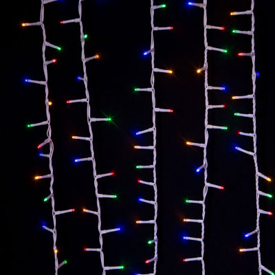 Kurt Adler 600l 49.2 Foot Multicolored Led Rice Multi-Function Lights Indoor Outdoor String Lights