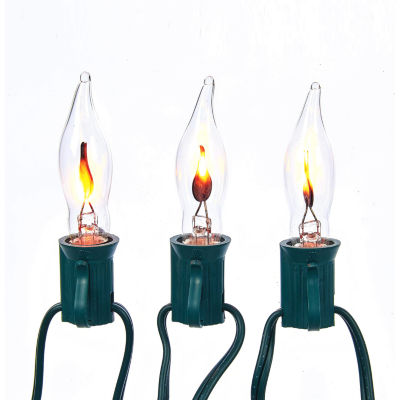 Kurt Adler Ul 10-Light Flicker Flame Longer String Lights