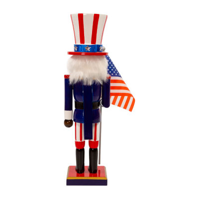 Kurt Adler 15" Patriotic African American Christmas Nutcracker