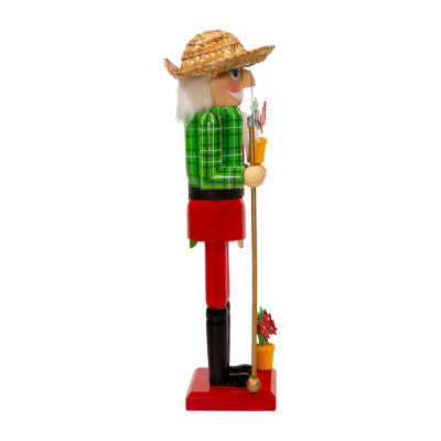 Kurt Adler 15-Inch Wooden Gardener Christmas Nutcracker