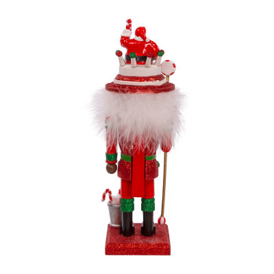 Kurt Adler 10in Hollywood With Santa Hat Christmas Nutcracker