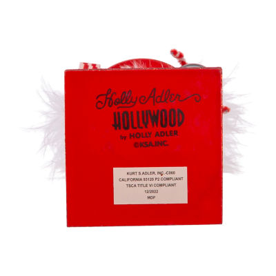 Kurt Adler 10in Hollywood With Santa Hat Christmas Nutcracker