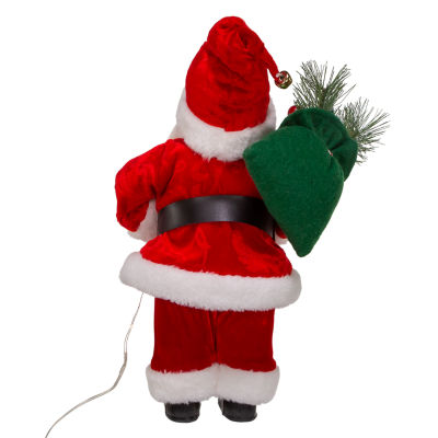 Kurt Adler 12in Battery-Operated Led Lighted Santa Figurine