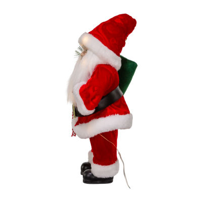 Kurt Adler 12in Battery-Operated Led Lighted Santa Figurine