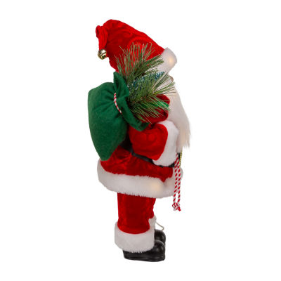 Kurt Adler 12in Battery-Operated Led Lighted Santa Figurine