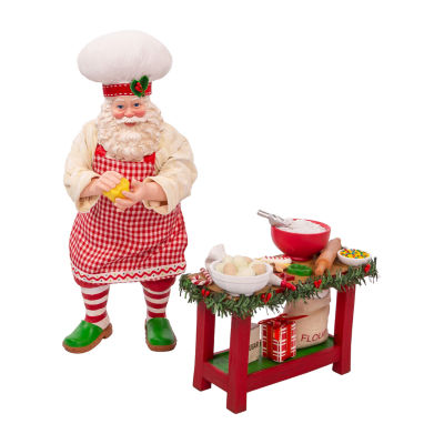 Kurt Adler 10.5in 2-Piece Baking Santa Figurine