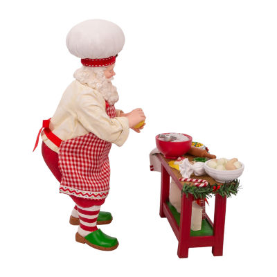 Kurt Adler 10.5in 2-Piece Baking Santa Figurine