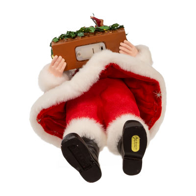Kurt Adler 13in Battery-Operated Led With Nativity Set Christmas Santa Figurine