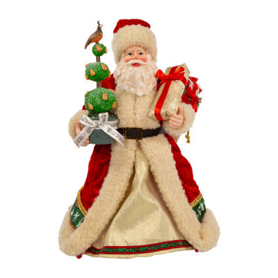 Kurt Adler 10.5in Fabrichã‰ Music 12 Day Xmas Christmas Santa Figurine