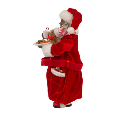 Kurt Adler 10.5-In Fabriché Black Santa Figurine