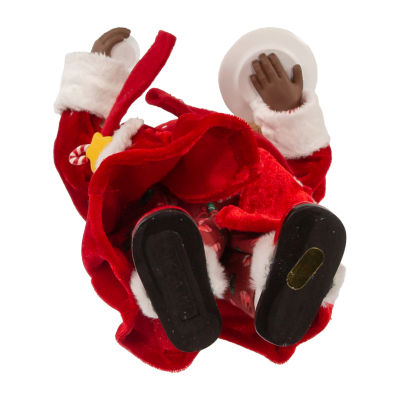 Kurt Adler 10.5-In Fabriché Black Santa Figurine