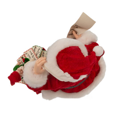 Kurt Adler 10.5-Inch Fabriché With Mail And Elf Santa Figurine