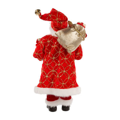 Kurt Adler 17-In Kringle Klaus Red With Gifts Santa Figurine